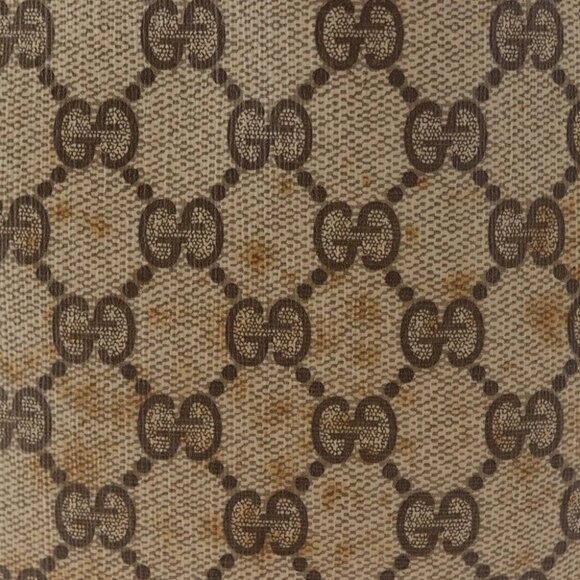 GUCCI GG Supreme Shoulder Bag PVC Leather Beige - Picture 10 of 15